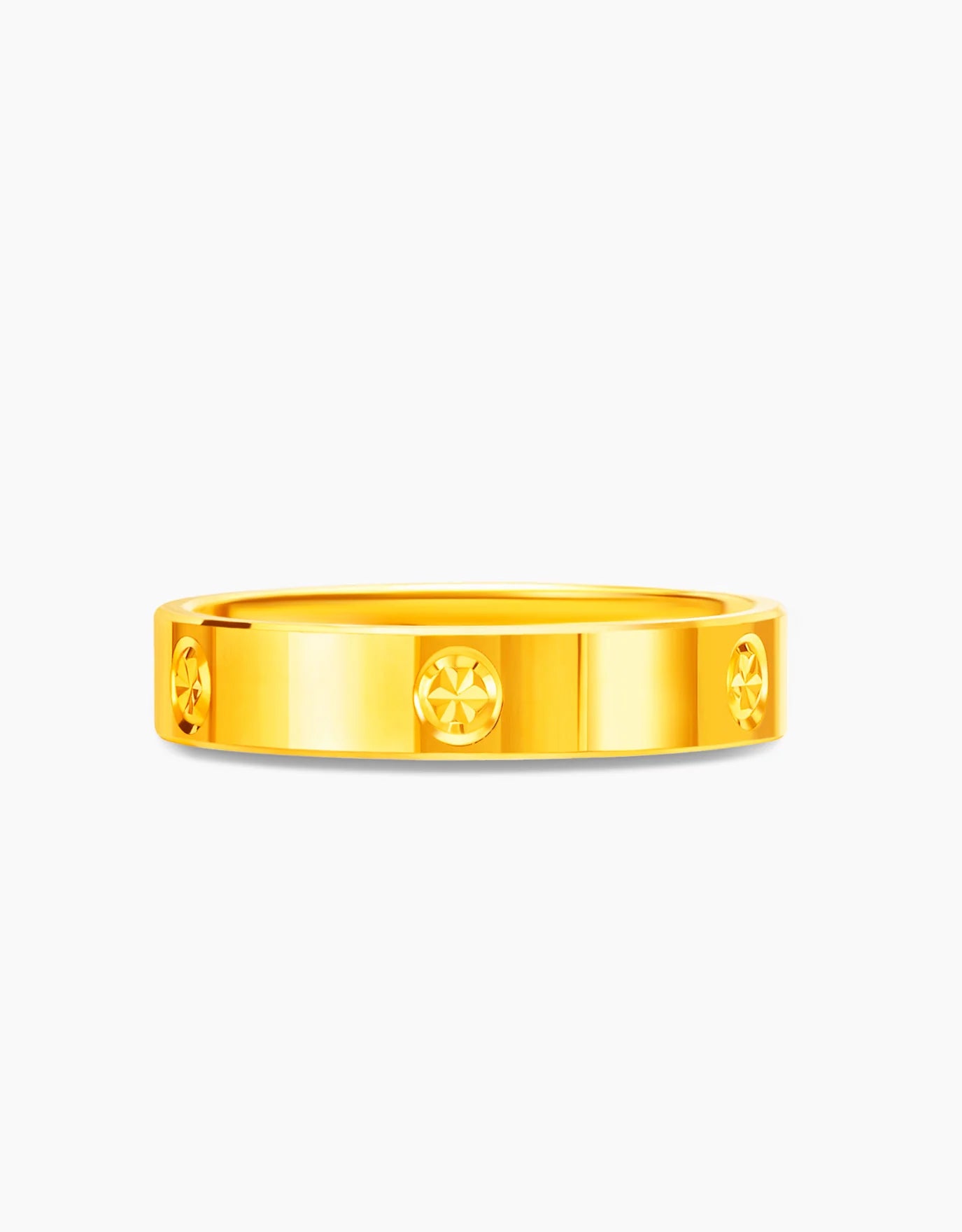 LVC 9IN Flowerette 999 Gold Ring