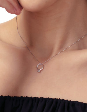 LVC Charmes Elegance Mini Ring Diamond Pendant